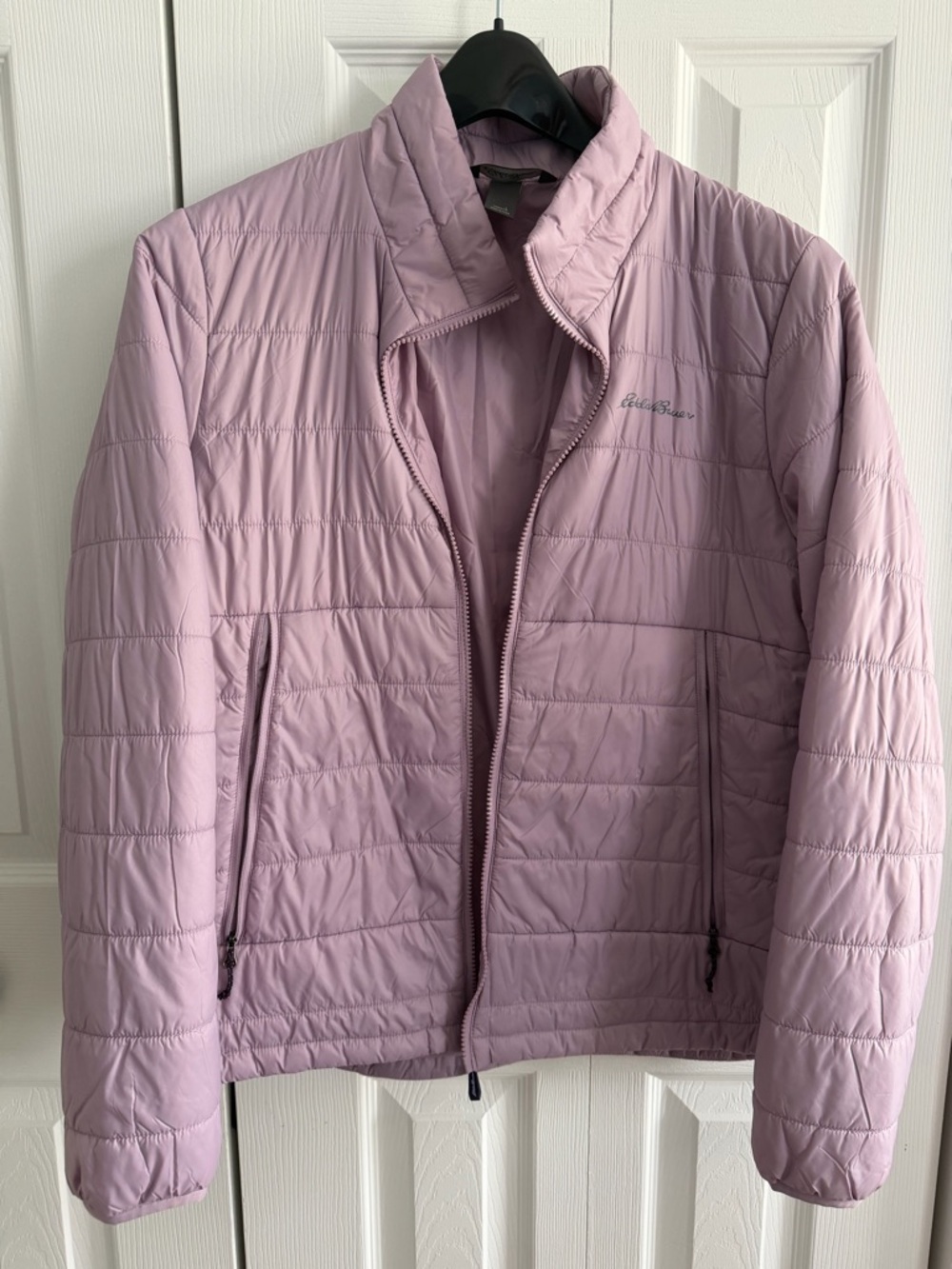 Eddie Bauer Light Lavender Quilted Packable Puffer Jacket